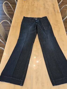 WranglerDark Blue Womens Flared Jeans Slack 7/8×36